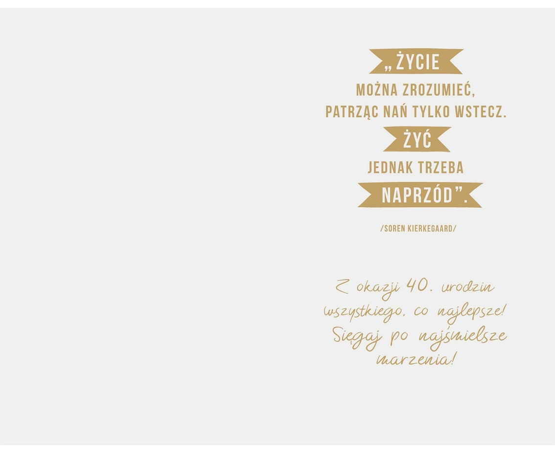 40th Birthday Card, Motorcycle, 13x20,5 cm